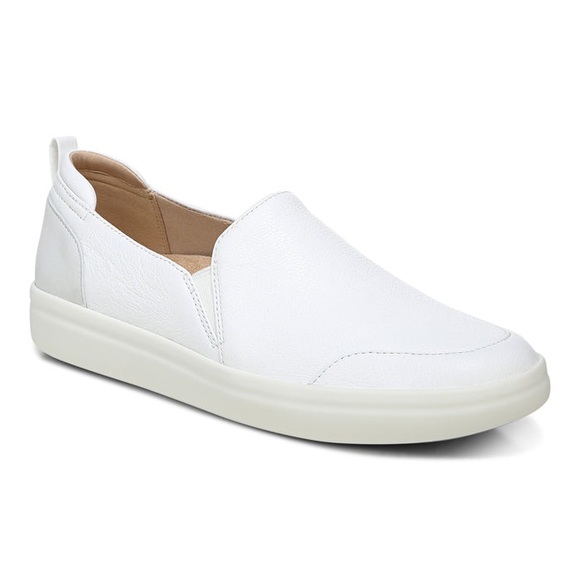 🤍VIONIC PENELOPE LEATHER SLIP ON SHOES IN WHITE 8.5 - Picture 1 of 13